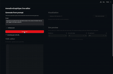 Running the full agentic environment-generation pipeline