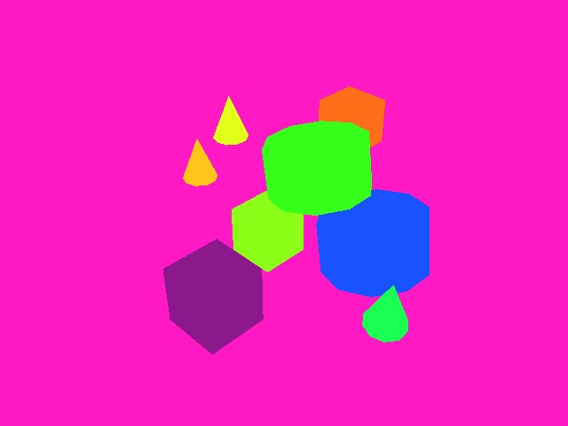 A scene with instance ID segmentation