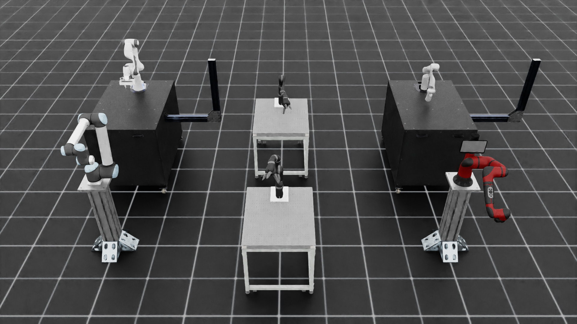 Robots in the Isaac Lab Zoo demo