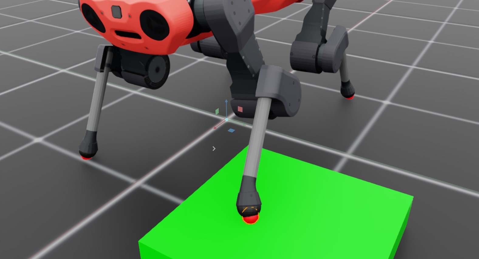 Contact sensor debug visualization