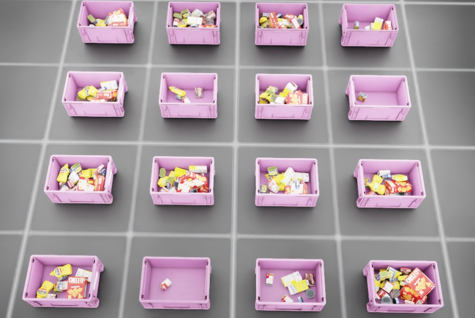 Randomized objects in bins