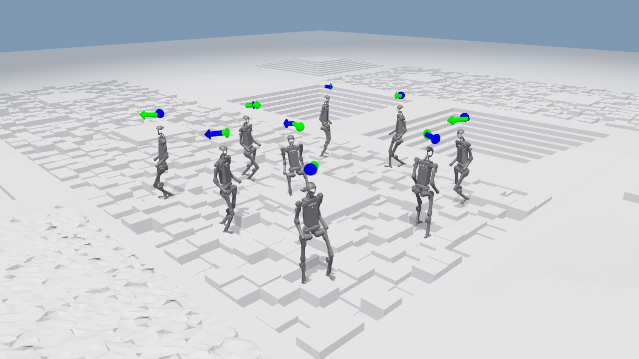 H1 locomotion in Isaac Lab