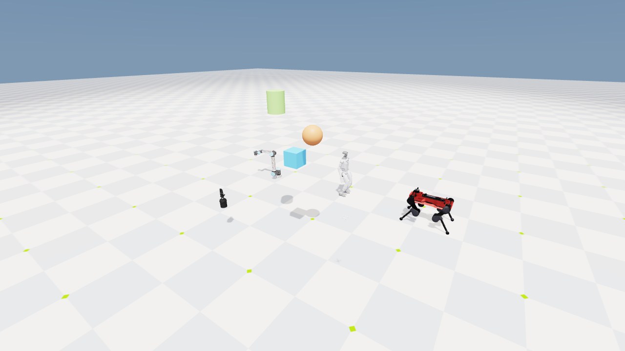 Robots in the Isaac Lab Zoo demo